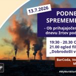 DANES V MARIBORU: PODNEBNE SPREMEMBE IN MI